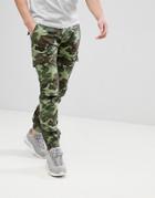 Replay Camo Cuffed Cargo Pants - Green