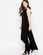 Wal G Halterneck Maxi Dress - Black
