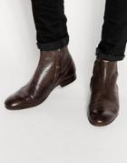 H By Hudson Leather Reville Boots - Brown