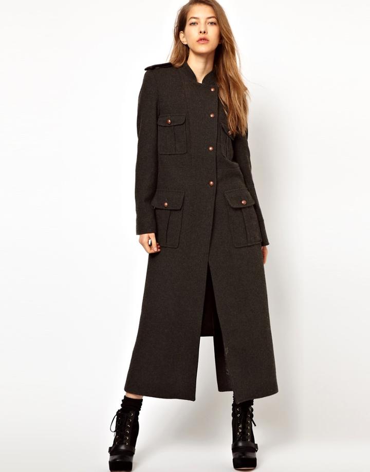 Kore By Sophia Kokosalaki Recycled Wool Trench - Black