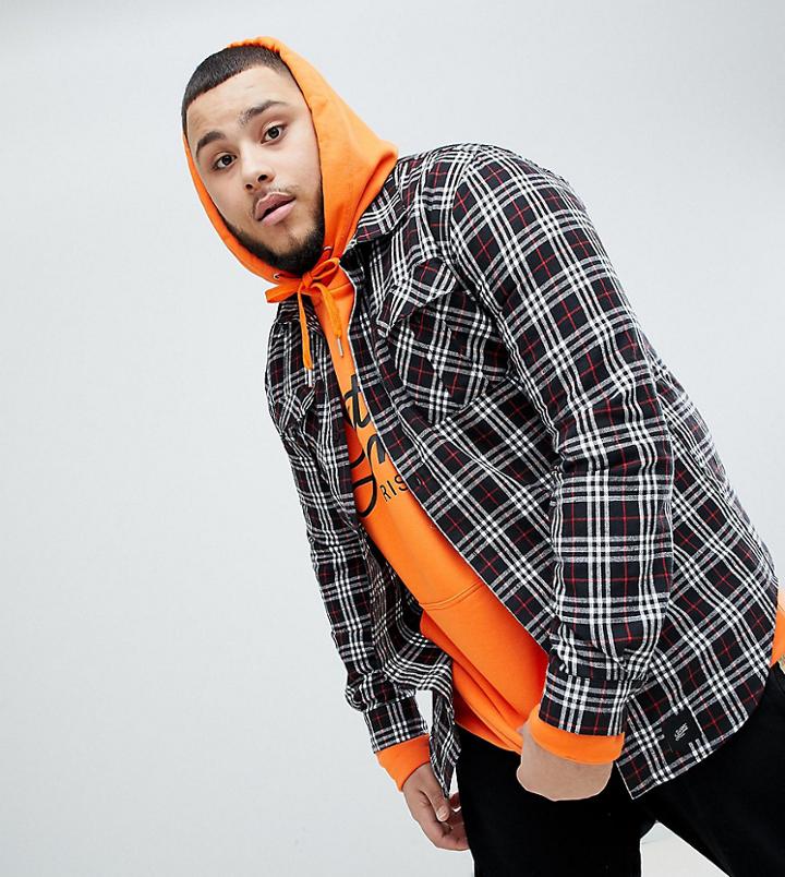 Sixth June Shirt In Black Check Exclusive To Asos - Black