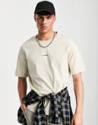 Selected Homme T-shirt In Stone-neutral