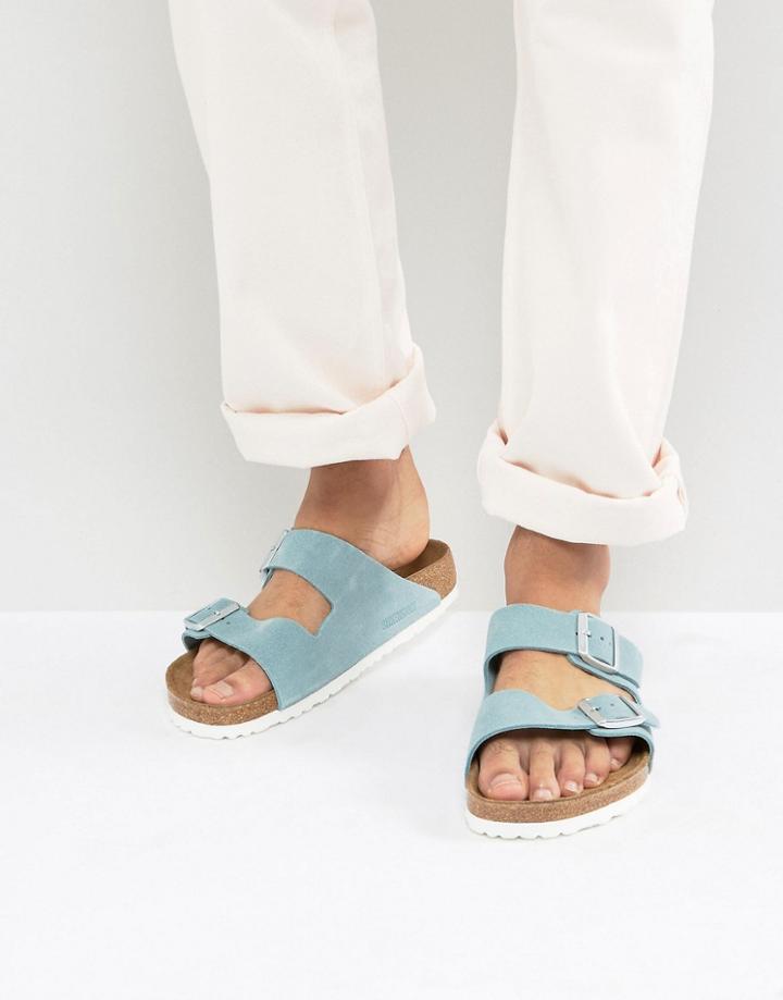 Birkenstock Arizona Suede Sandals - Blue