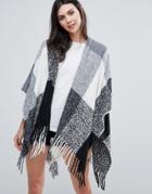 Alice Hannah Patchwork Cape - Black