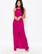 Love Tie Neck Maxi - Pink
