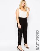 Asos Curve Tuxedo Pant - Black