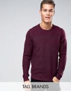Ted Baker Tall Rib Knitted Sweater - Red