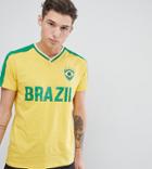 Brave Soul Tall Brazil T-shirt - Yellow