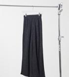 Only Petite Jersey Wide Leg Pants In Gray-grey