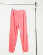 Asos Design Mix & Match Lounge Terrycloth Sweatpants In Pink