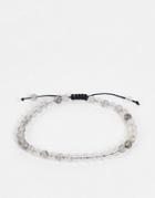 Bolongaro Trevor Crystal Stone Skull Bracelet In Gray