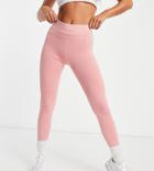 Missguided Msgd Matching Leggings With Seam Front Detail In Blush-pink