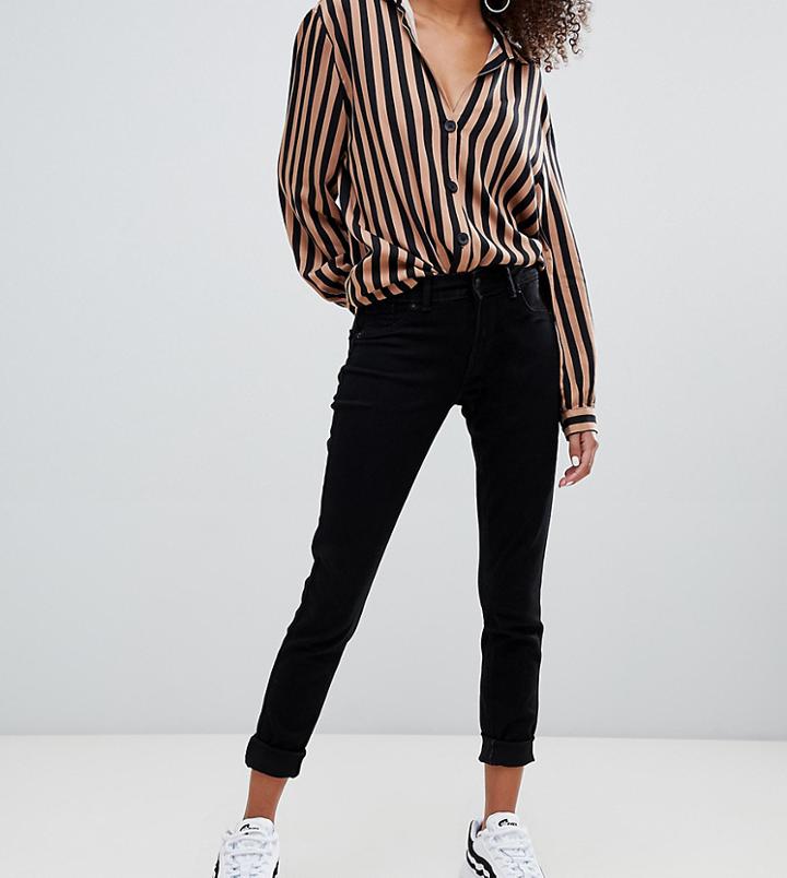 Bershka Push Up Jeans In Black-blue