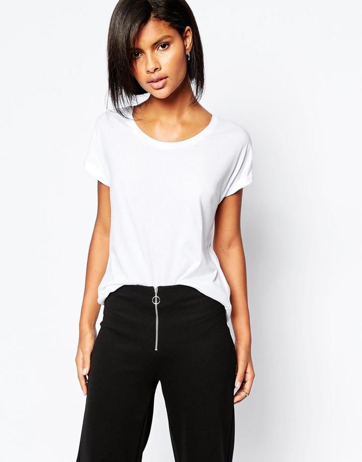 Vero Moda Round Neck Jersey T-shirt - White
