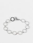 Tommy Hilfiger Circle Link Bracelet In Silver