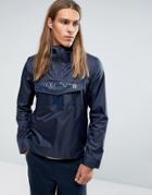 Napapijri Asheville Overhead Jacket Hooded Lightweight Ripstop In Navy - Navy