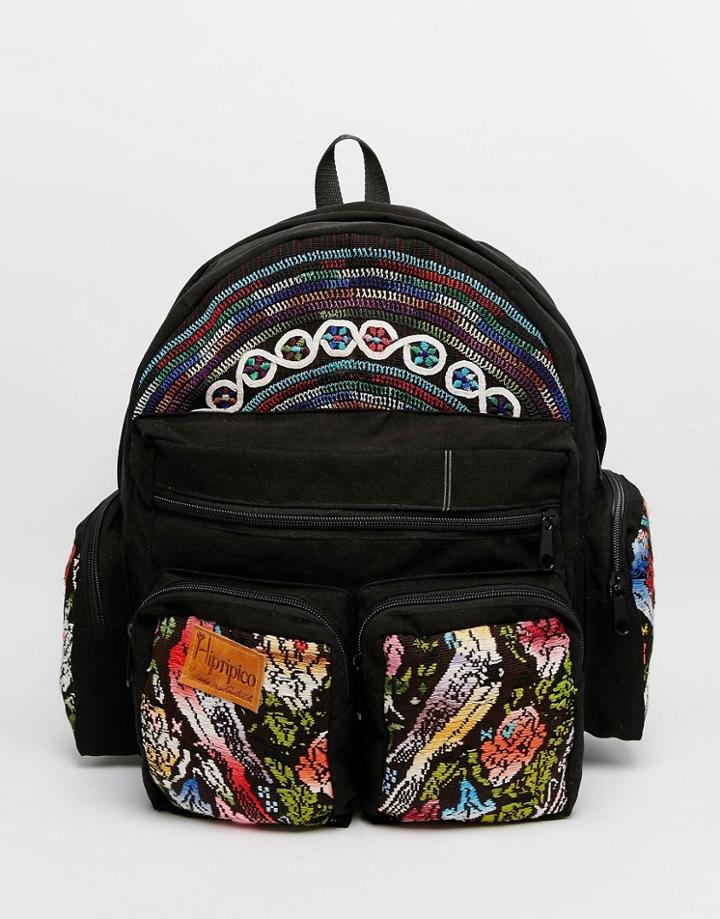 Hiptipico Handmade Bright Embroidery Backpack - Multi
