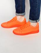 Asos Sneakers In Orange Neoprene - Orange