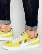 Puma X Dee And Ricky Basket Sneakers In Yellow 36008401 - Yellow