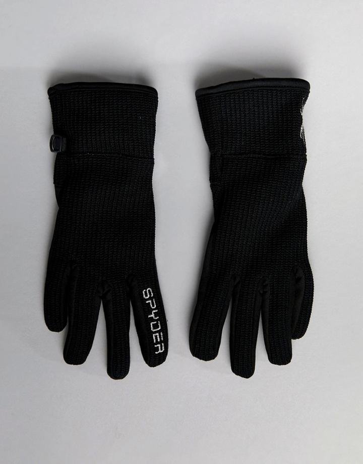 Spyder Fleece Conduct Ski Gloves - Black