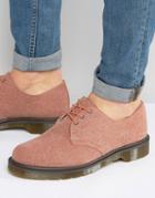 Dr Martens Lester 3 Eye Washed Canvas Shoes - Red