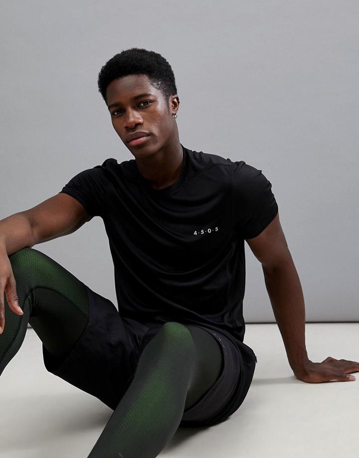 Asos 4505 Training T-shirt With Quick Dry In Black - Black