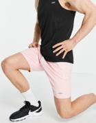 Asos 4505 Icon Skinny Training Shorts With Quick Dry-pink