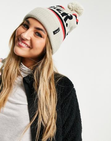 Planks Skier Pom-pom Beanie In Gray