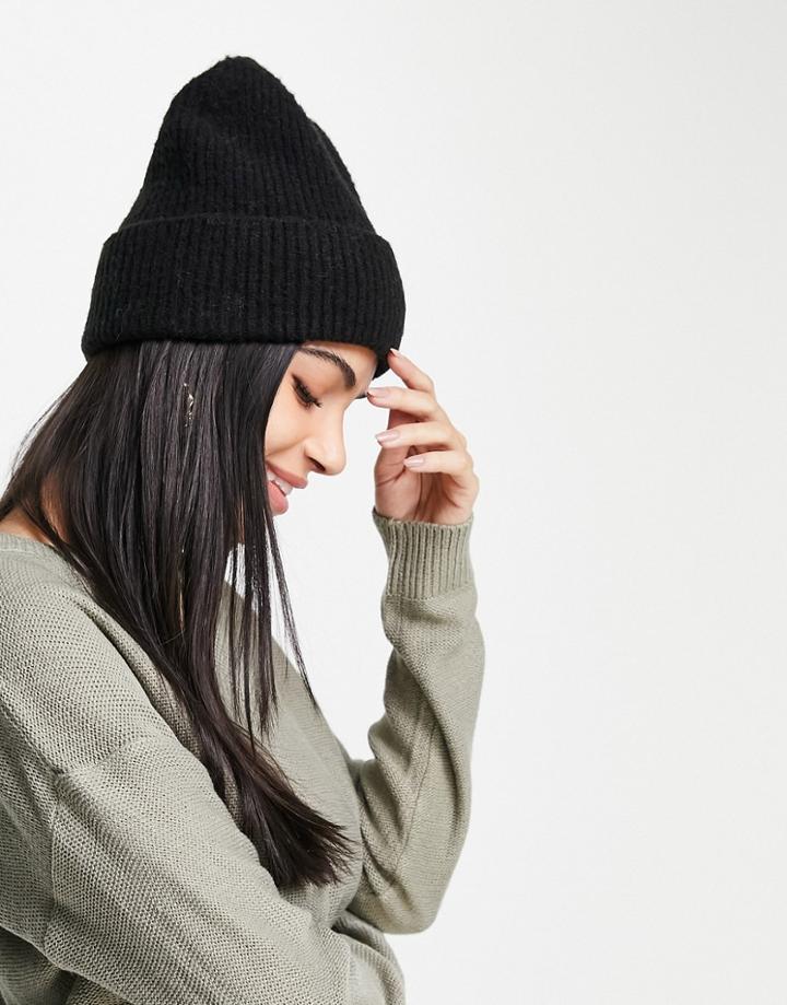 Boardmans Knitted Beanie Hat In Black