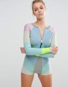 Cynthia Rowley Color Block Neoprene Wetsuit - Multi