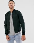 New Look Bomber Jacket In Green - Green