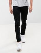 Saints Row Super Skinny Jeans In Black - Black