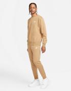 Nike Club Fleece Cuffed Sweatpants In Dark Sand-neutral