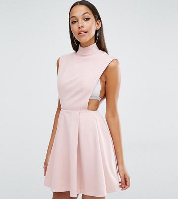 Aq/aq Sorah High Neck Mini Dress - Pink