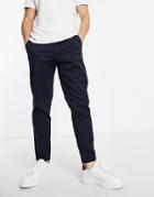 Selected Homme Chinos In Slim Tapered Fit In Navy
