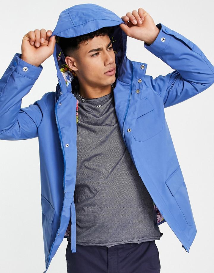 Harry Brown Premium Trench Jacket In Blue