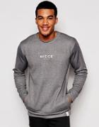 Nicce Logo Sweatshirt - Gray