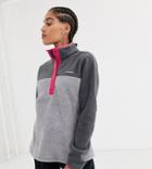 Columbia Benton Springs Snap Pullover In Light Gray