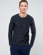 Troy Nep Sweater With Pocket - Navy