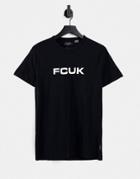Fcuk Logo T-shirt In Black
