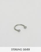 Asos Surgical Steel Septum Nose Ring - Silver