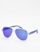 Havaianas Leblon Aviator Style Sunglasses-blues