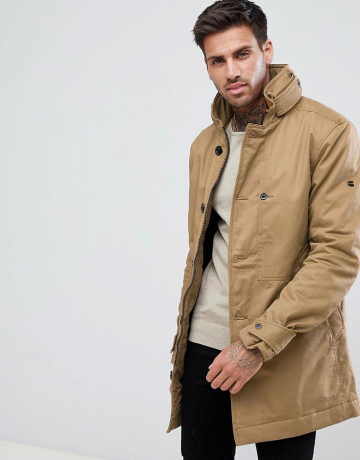 G-star Garber Padded Trench - Beige