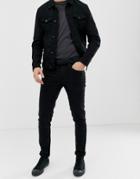 Jefferson Black Wash Super Slim Stretch Jeans - Black