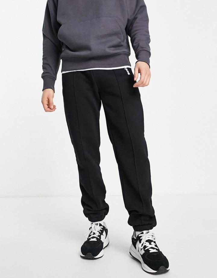 Sixth June Essential Fleece Sweatpants In Black