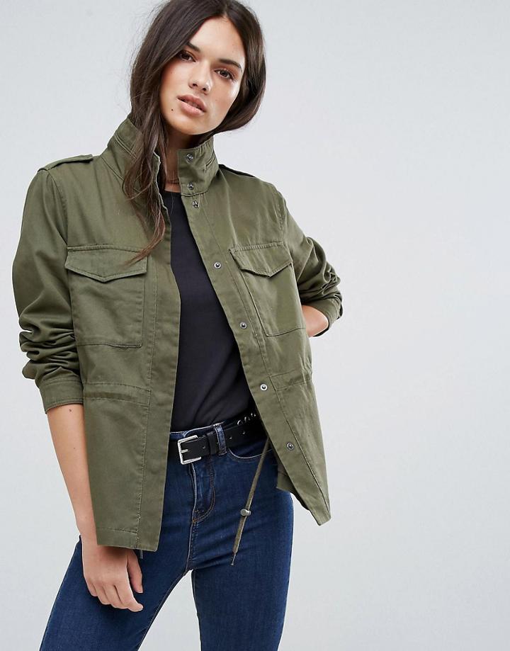 Vero Moda Short Parka - Green