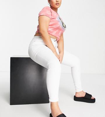 Only Curve Augusta Skinny Jean In White