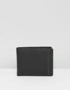 Asos Leather Wallet & Card Holder In Black - Black