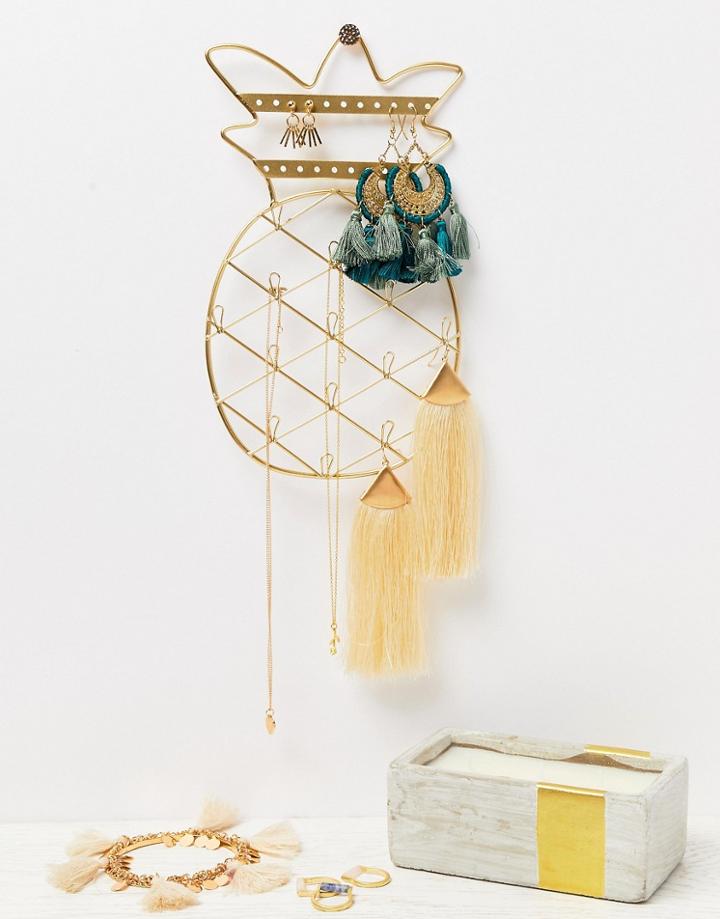 Stradivarius Pineapple Jewelry Stand - Yellow
