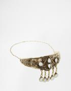 Rock N Rose Semi Precious Boho Headband - Gold